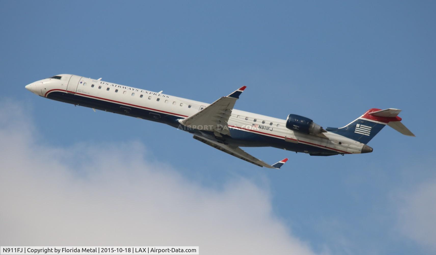 N911FJ, 2003 Bombardier CRJ-900ER (CL-600-2D24) C/N 15011, USAirways Express CRJ-900
