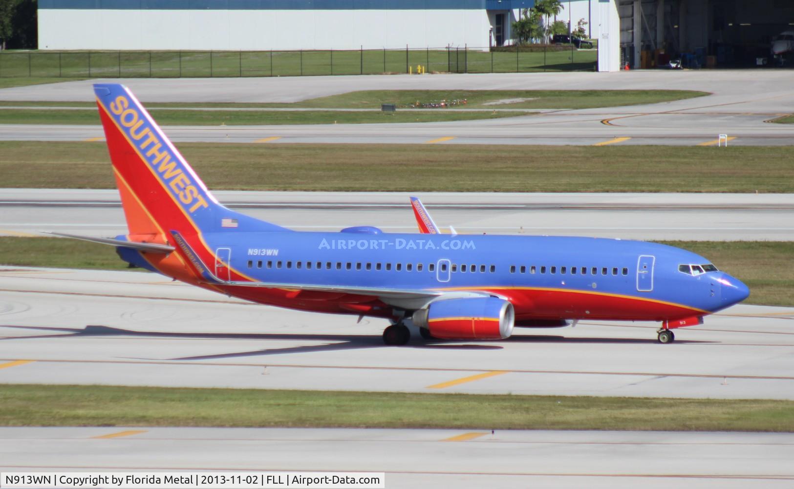 N913WN, 2008 Boeing 737-7H4 C/N 29840, Southwest