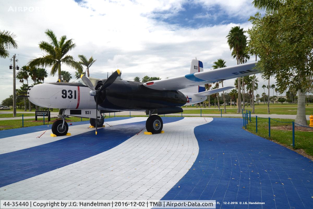 44-35440, 1944 Douglas A-26B Invader C/N 28719, Bay of Pigs Memorial.  Faux FAL-931.  Served in USAF and French A.F. in Indo China.