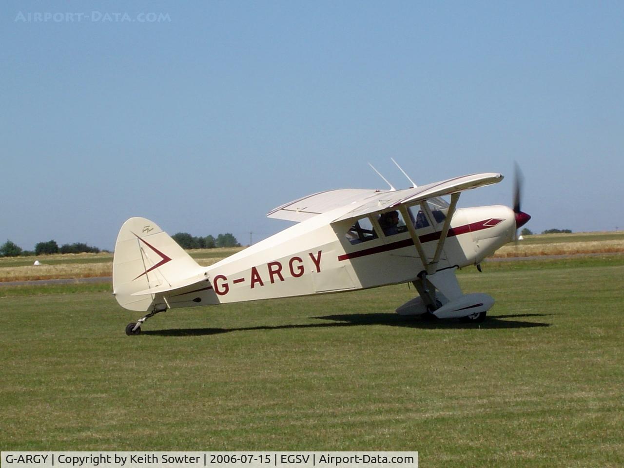 G-ARGY, 1960 Piper PA-22-160(TD) Tri Pacer C/N 22-7620, Visiting aircraft