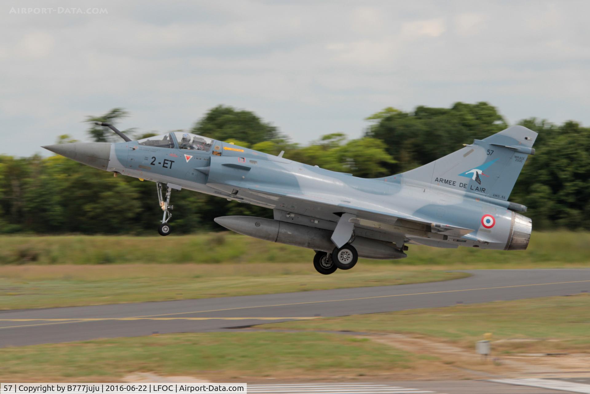 57, Dassault Mirage 2000-5F C/N 257, at Chateaudun