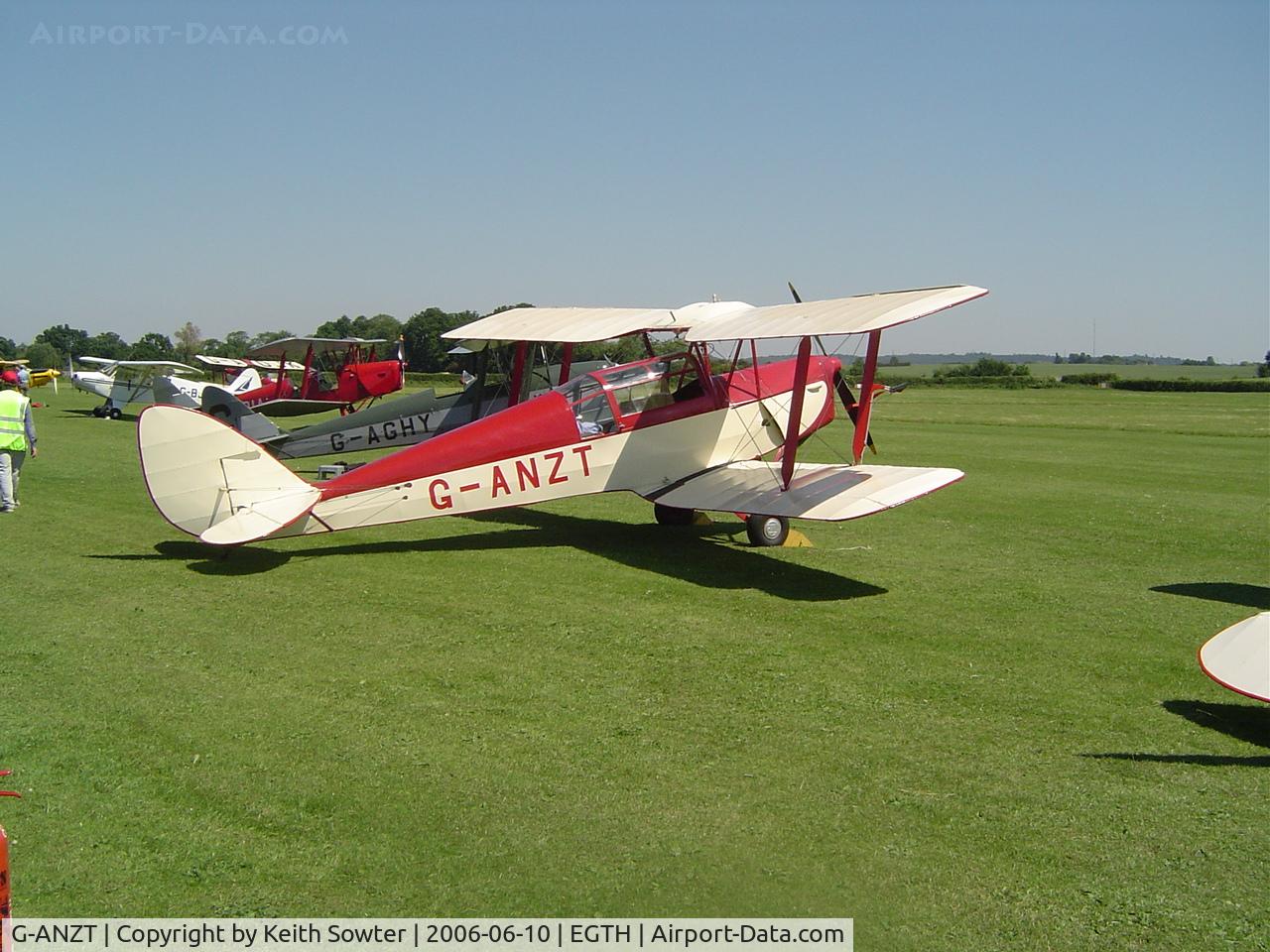 G-ANZT, 1957 Thruxton Jackaroo C/N 84176, De Havilland Club aircraft at Old Warden
