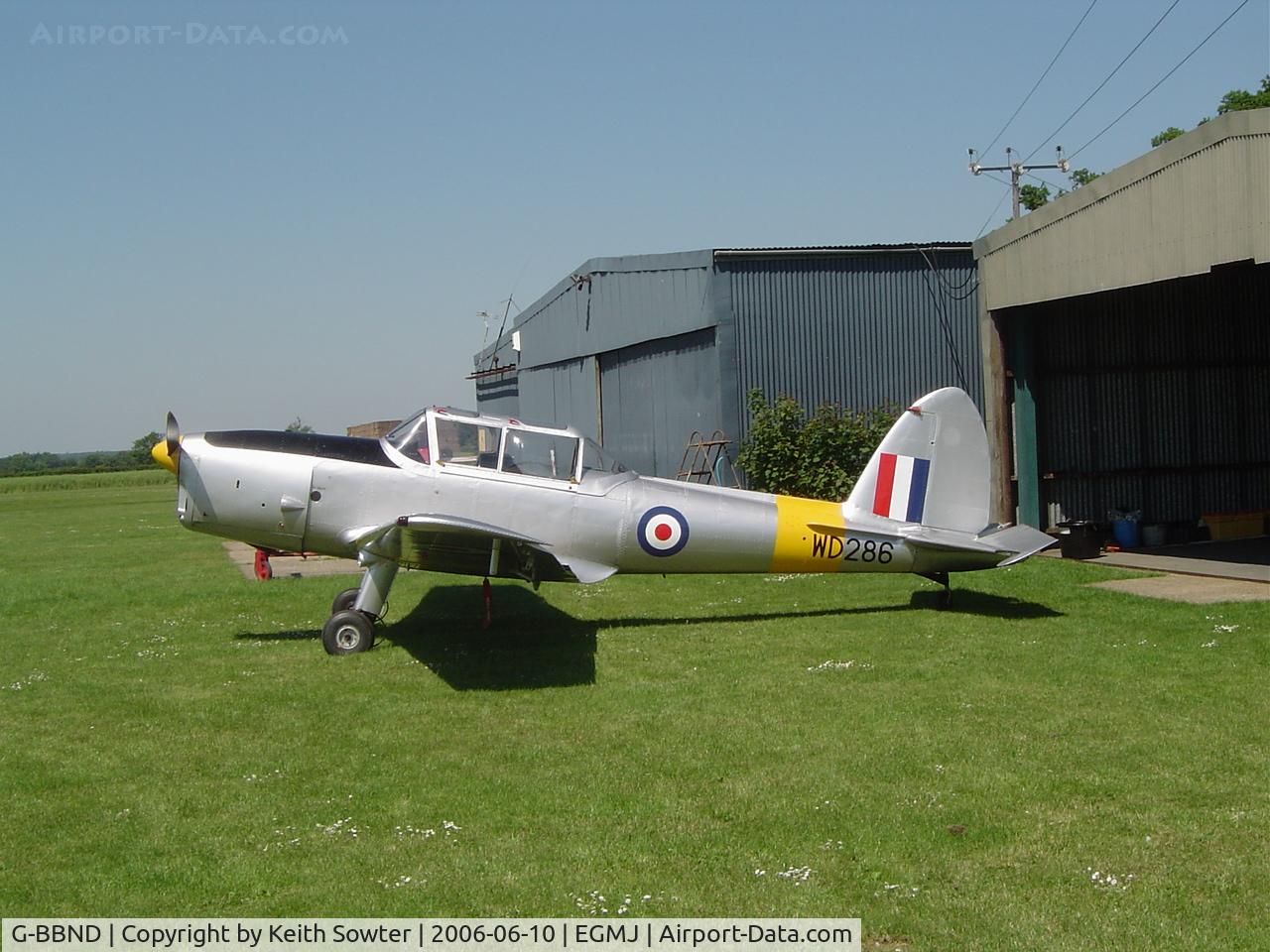 G-BBND, 1950 De Havilland DHC-1 Chipmunk T.10 C/N C1/0225, Resident aircraft at Little Gransden