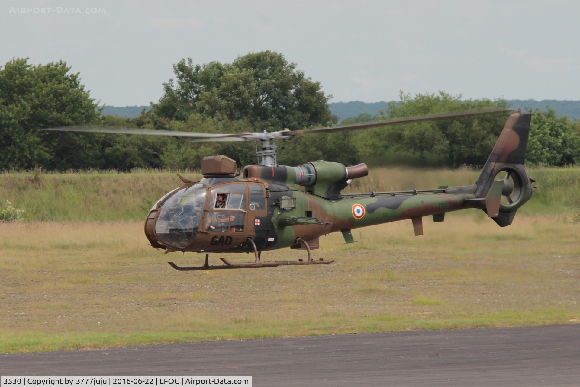 3530, Aérospatiale SA-342M Gazelle C/N 1530, at Chateaudun