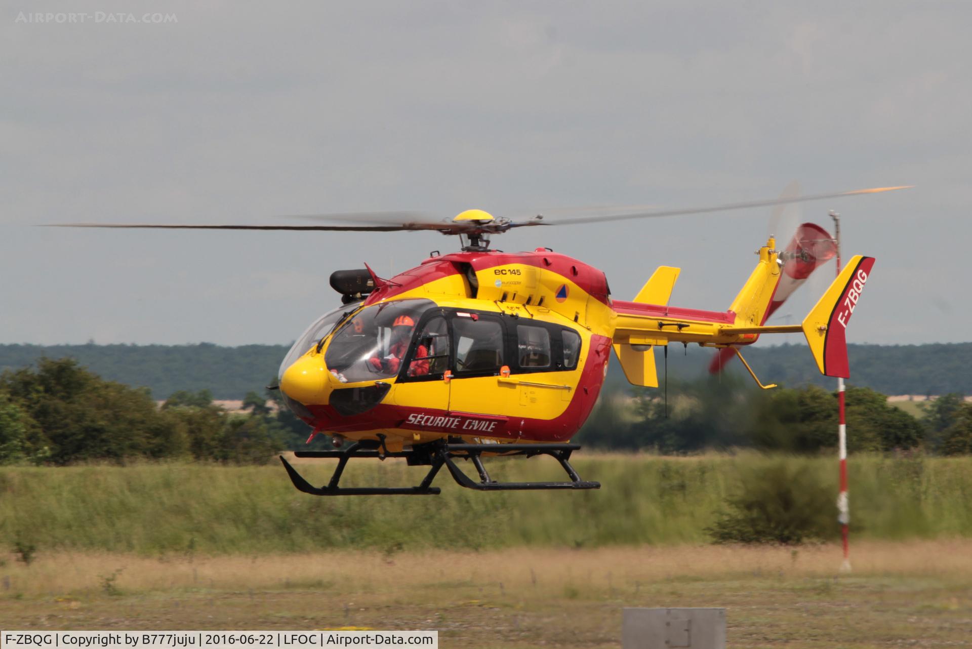 F-ZBQG, 2008 Eurocopter-Kawasaki EC-145 (BK-117C-2) C/N 9217, at Chateaudun
