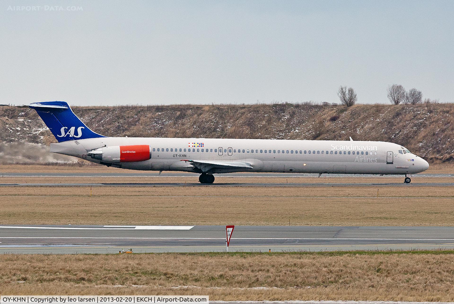 OY-KHN, 1991 McDonnell Douglas MD-82 (DC-9-82) C/N 53000, Copenhagen 20.2.13