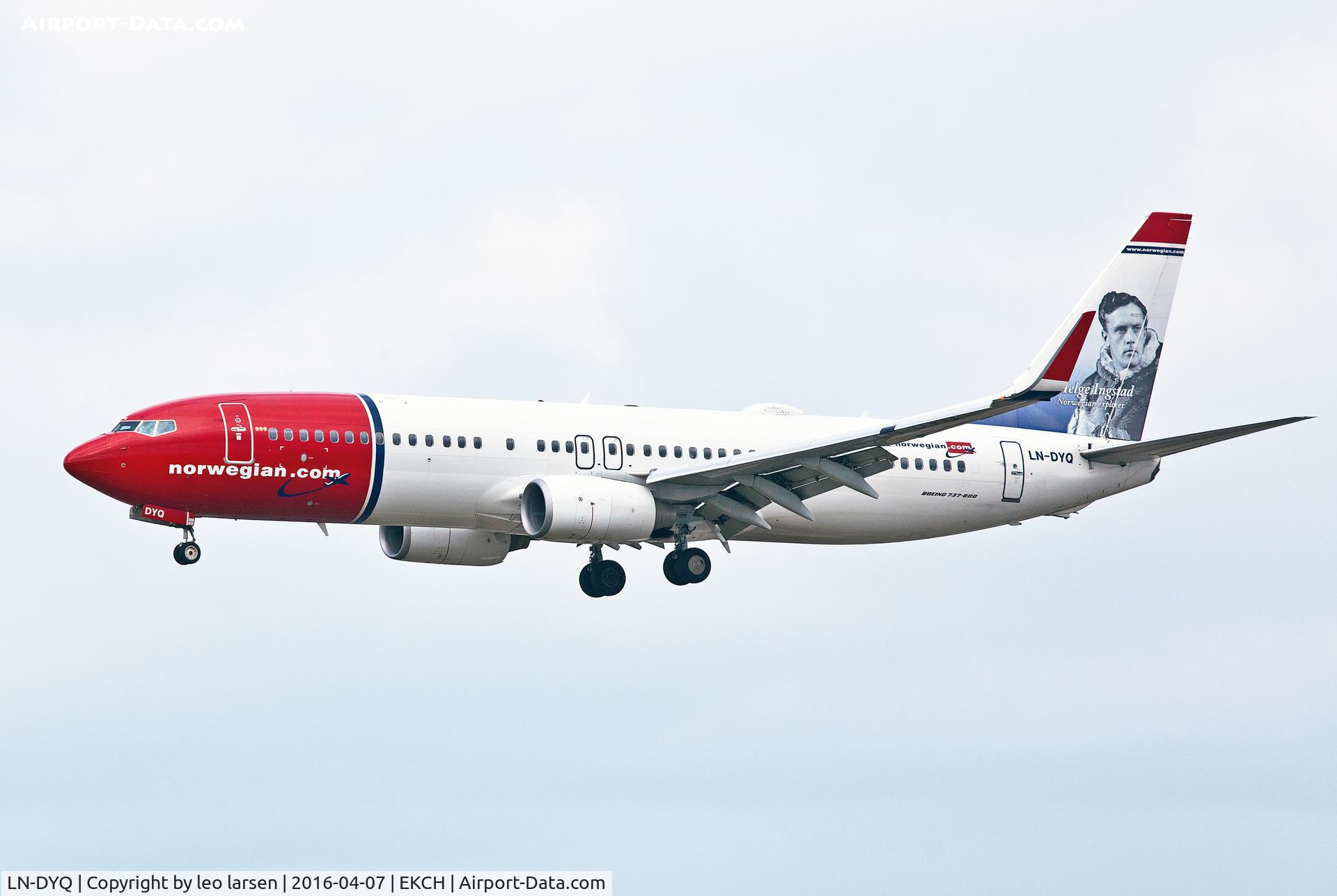 LN-DYQ, 2011 Boeing 737-8JP C/N 40869, Copenhagen 7.4.16