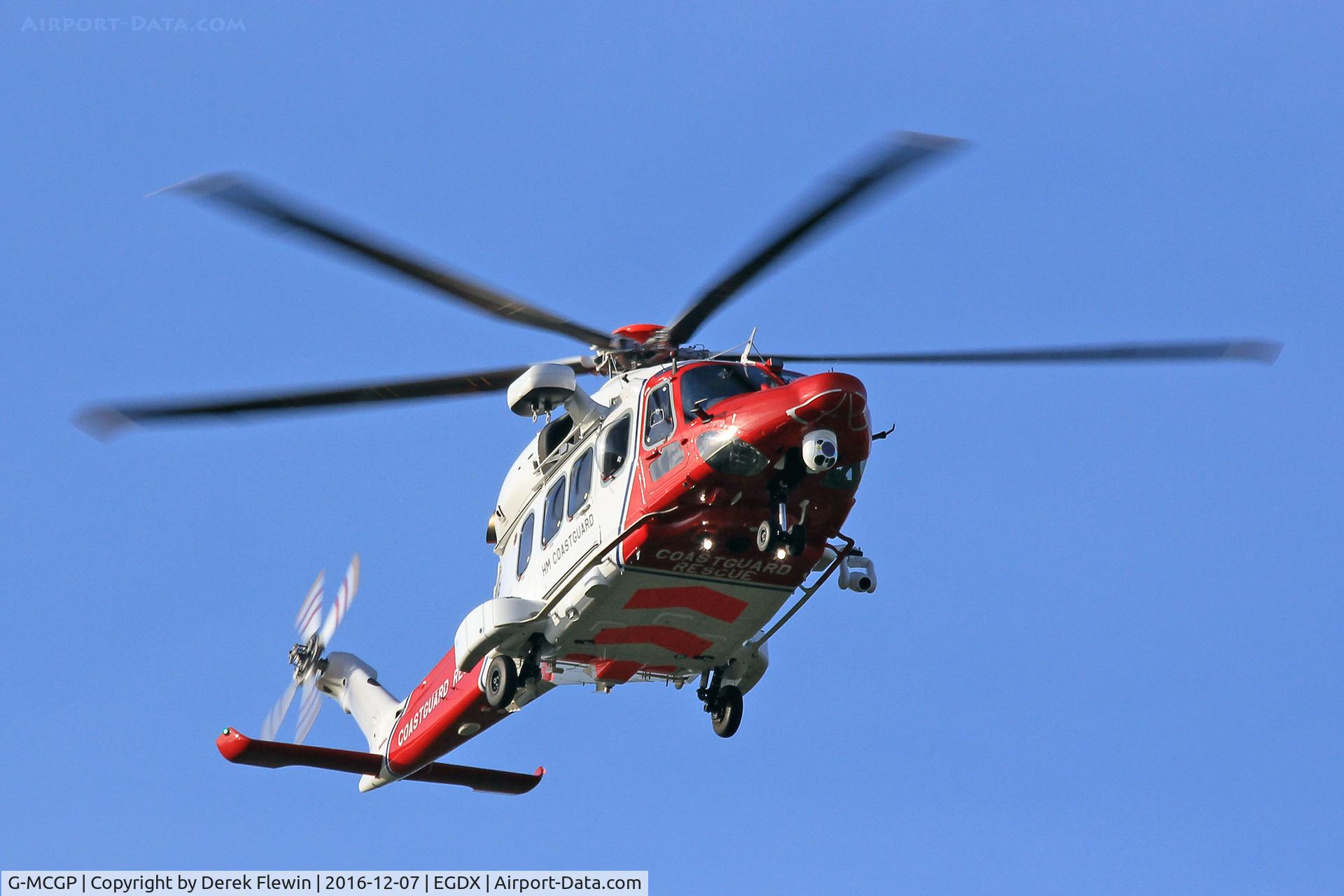 G-MCGP, 2014 AgustaWestland AW189 C/N 92003, AW189,Bristow Helicopters Ltd, call sign Rescue 187, MOD St Athan based, seen RTB following a trg ex in the Channel.