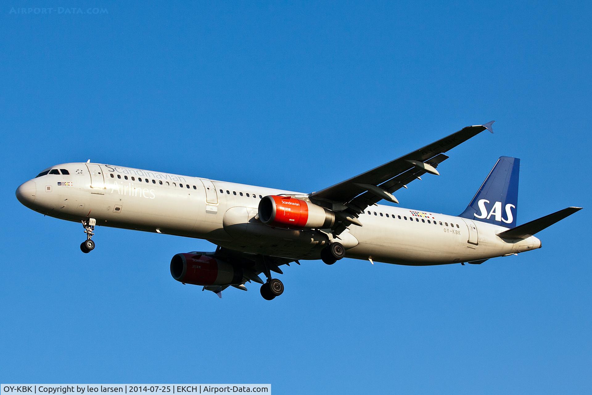 OY-KBK, 2001 Airbus A321-232 C/N 1587, Copenhagen 25.7.14