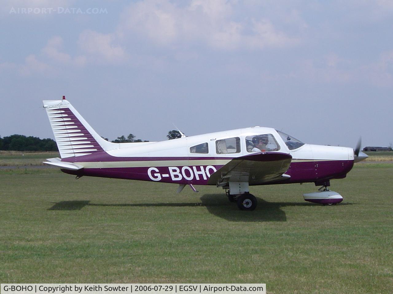 G-BOHO, 1980 Piper PA-28-161 Cherokee Warrior II C/N 28-8016196, Visiting aircraft