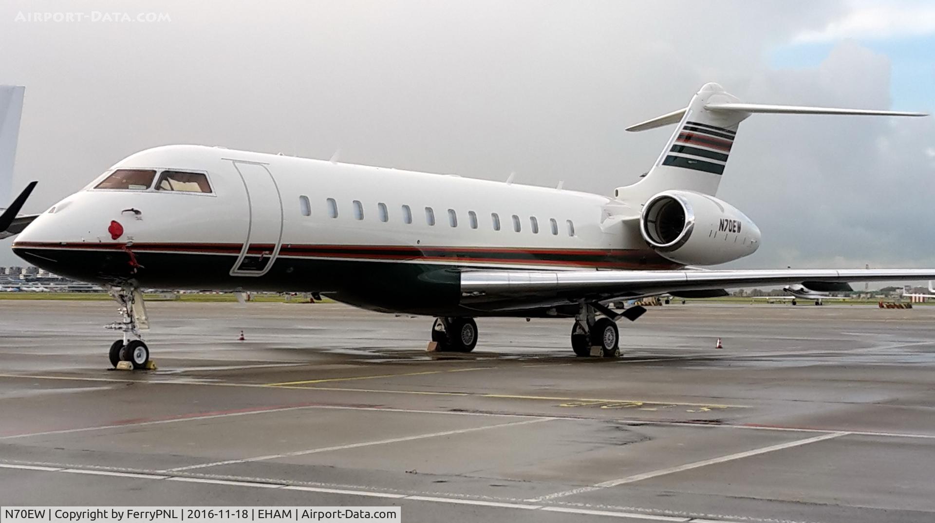 N70EW, 2014 Bombardier BD-700-1A10 Global Express C/N 9649, EWA HOLDINGS LLC Glex in AMS
