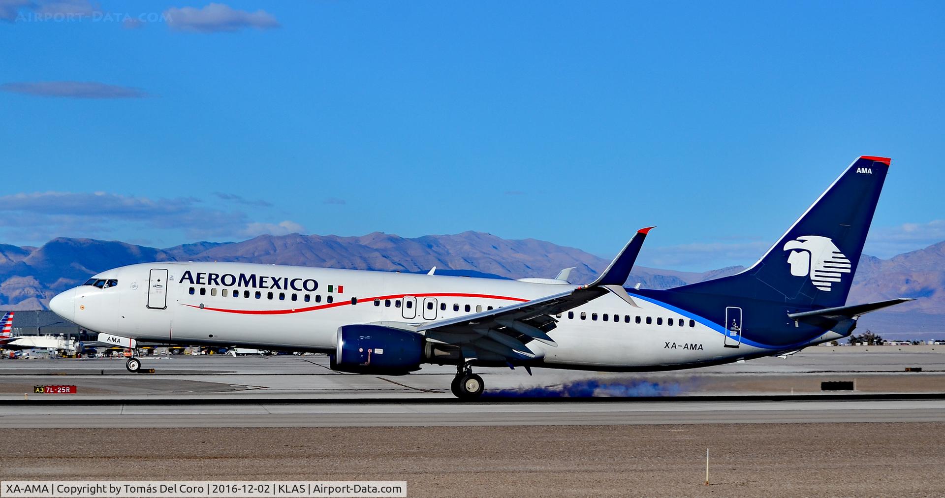 XA-AMA, 2012 Boeing 737-852 C/N 36700, XA-AMA AeroMexico 2012 Boeing 737-852 (C/N 36700/4137) - Las Vegas - McCarran International Airport (LAS / KLAS)
USA - Nevada December 2, 2016
Photo: Tomás Del Coro