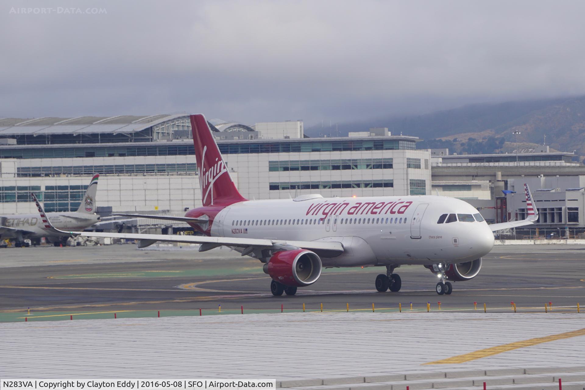N283VA, 2015 Airbus A320-214 C/N 6787, SFO 2016