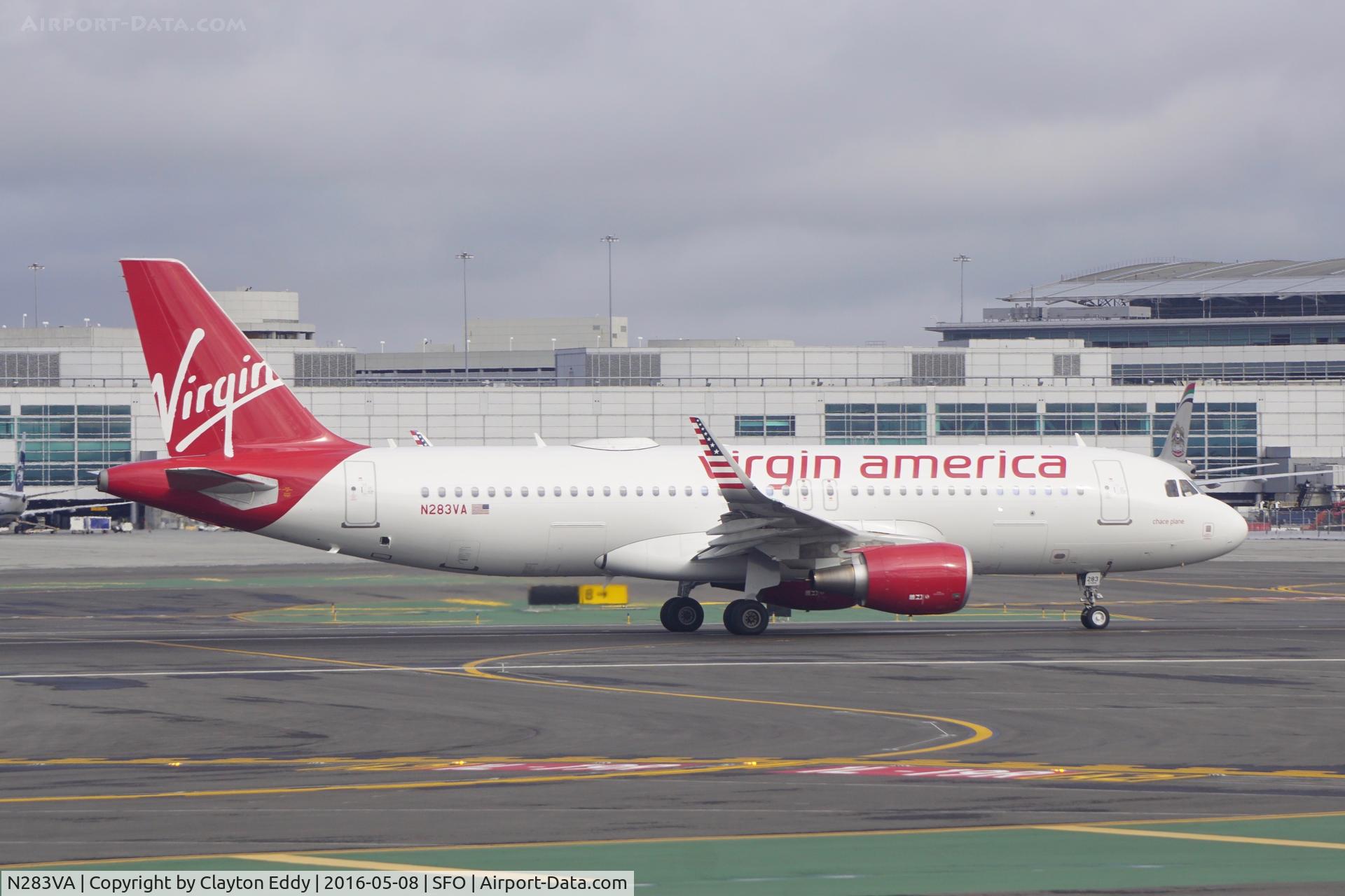 N283VA, 2015 Airbus A320-214 C/N 6787, SFO 2016