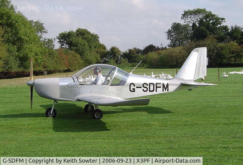 G-SDFM, 2002 Aerotechnik EV-97 Eurostar C/N PFA 315-13884, Visiting aircraft at Priory Farm