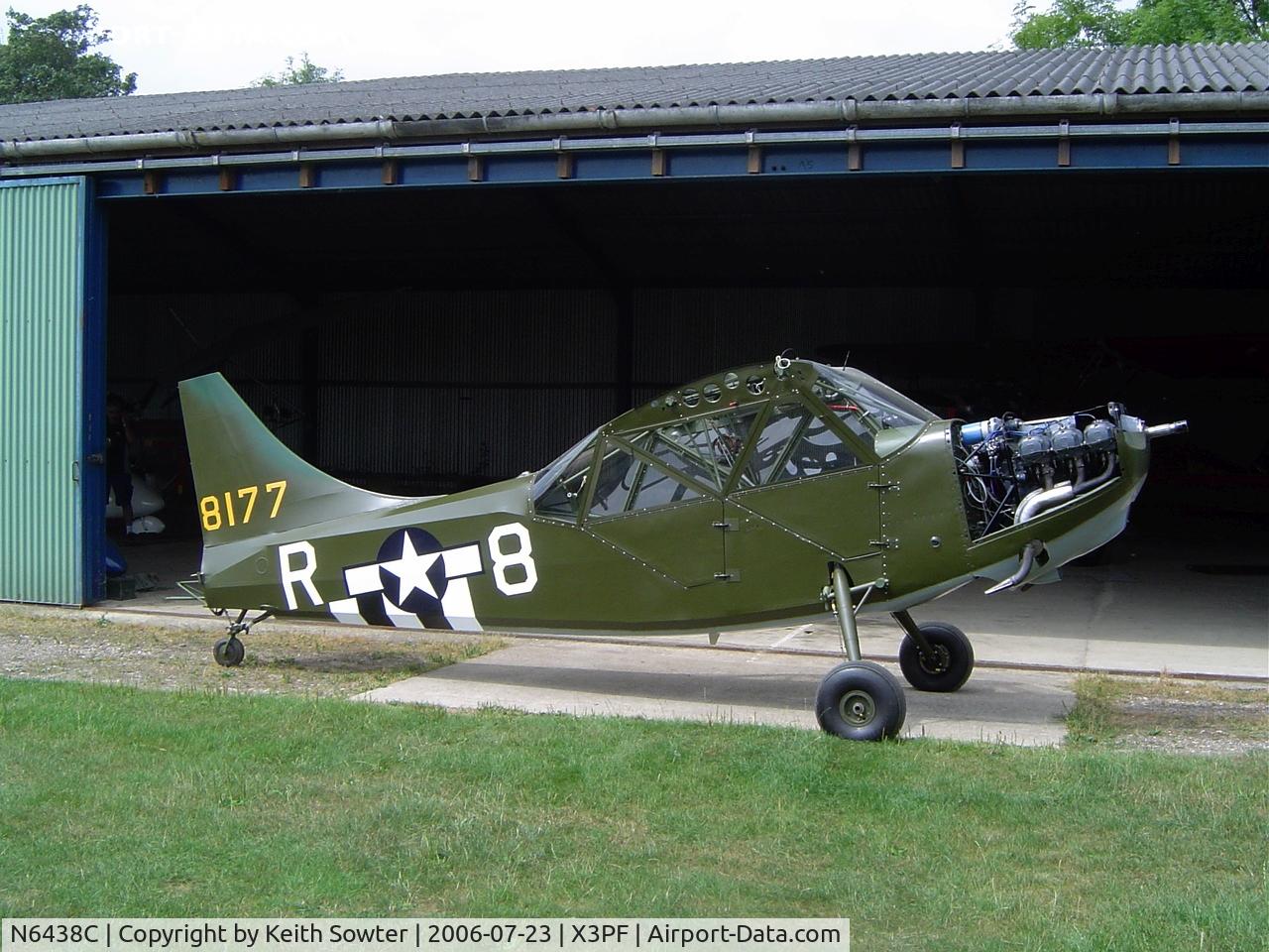 N6438C, 1942 Stinson L-5 Sentinel C/N 1428, Based aircraft at Priory Farm