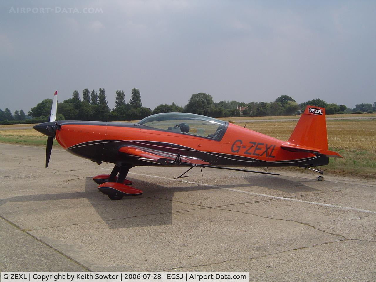 G-ZEXL, 2006 Extra EA-300L C/N 1225, Display aircraft at Seething