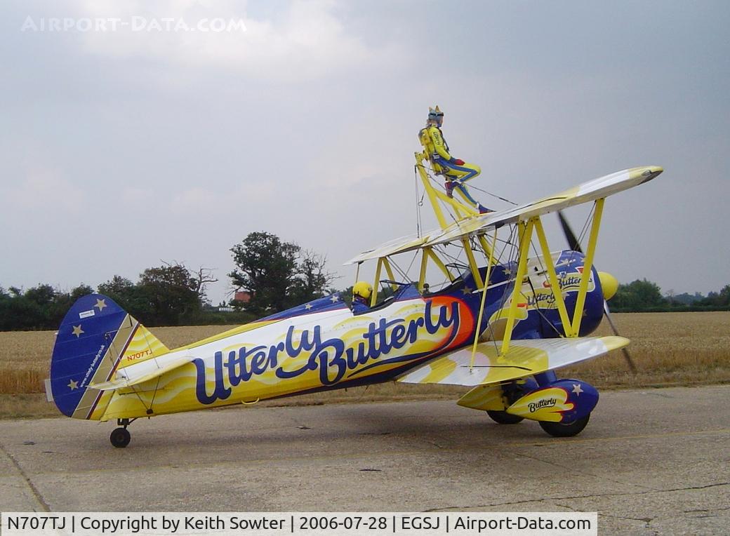 N707TJ, 1943 Boeing A75N1(PT17) C/N 75-950, Display aircraft at Seething