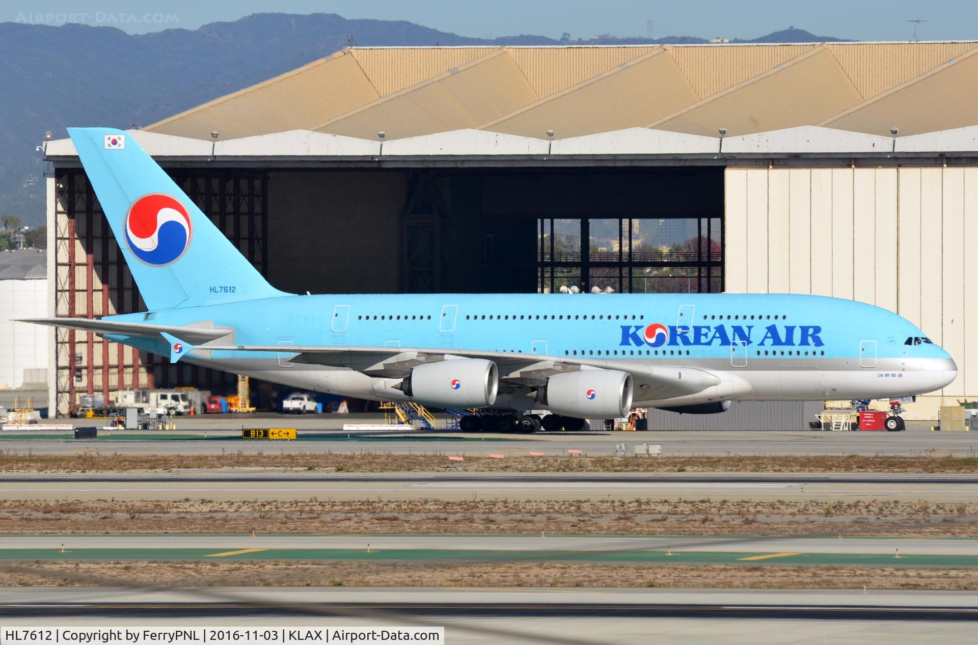 HL7612, 2011 Airbus A380-861 C/N 039, Korean A388 in LAX
