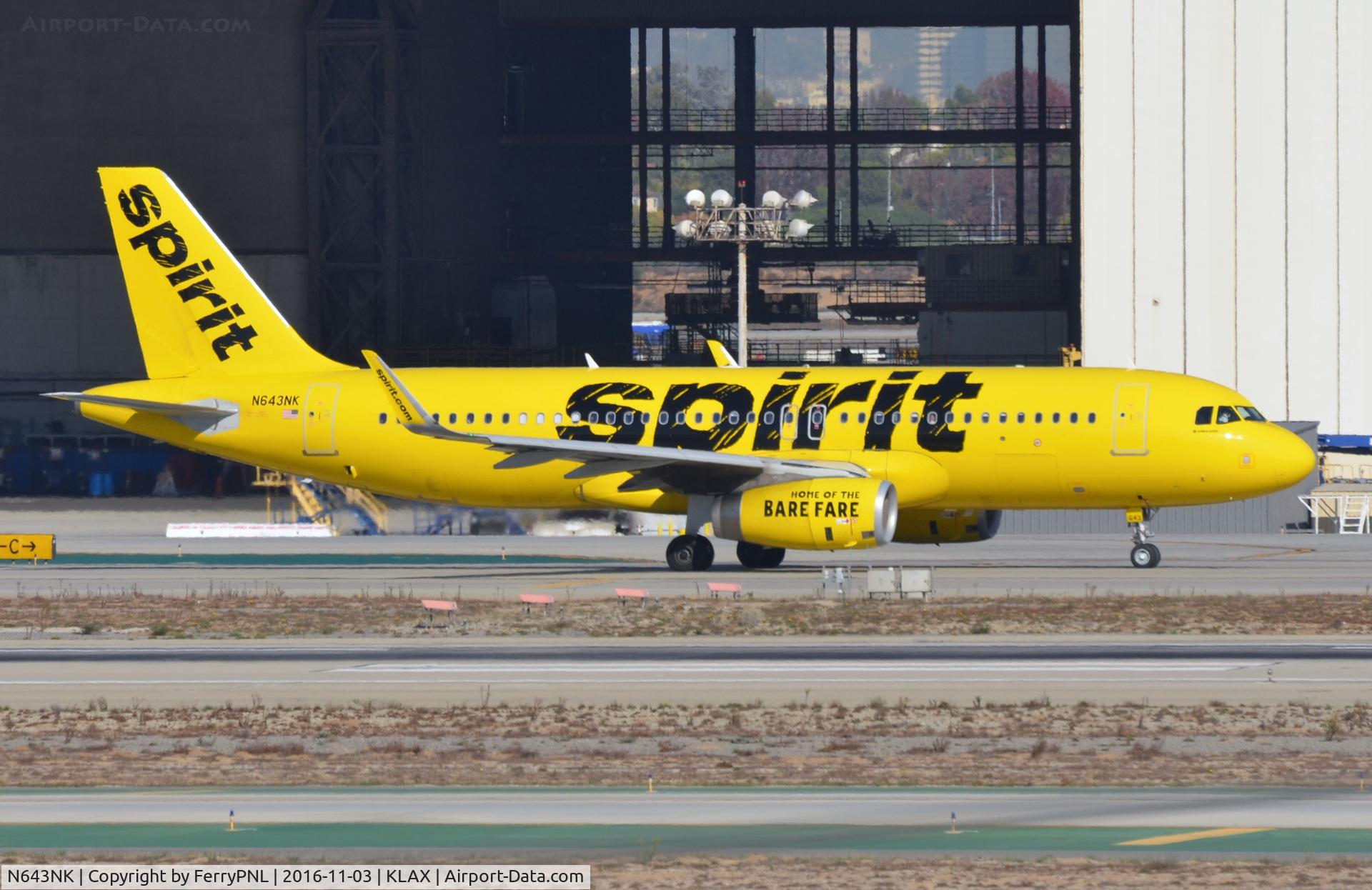 N643NK, 2015 Airbus A320-232 C/N 6616, Spirit A320