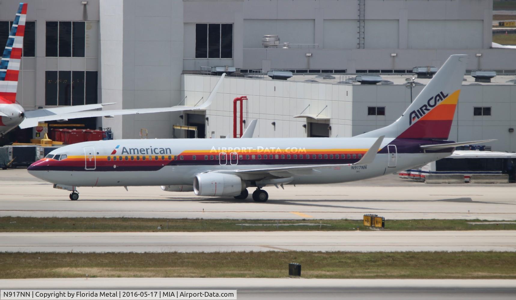 N917NN, 2013 Boeing 737-823 C/N 29572, American Airlines Air California retro