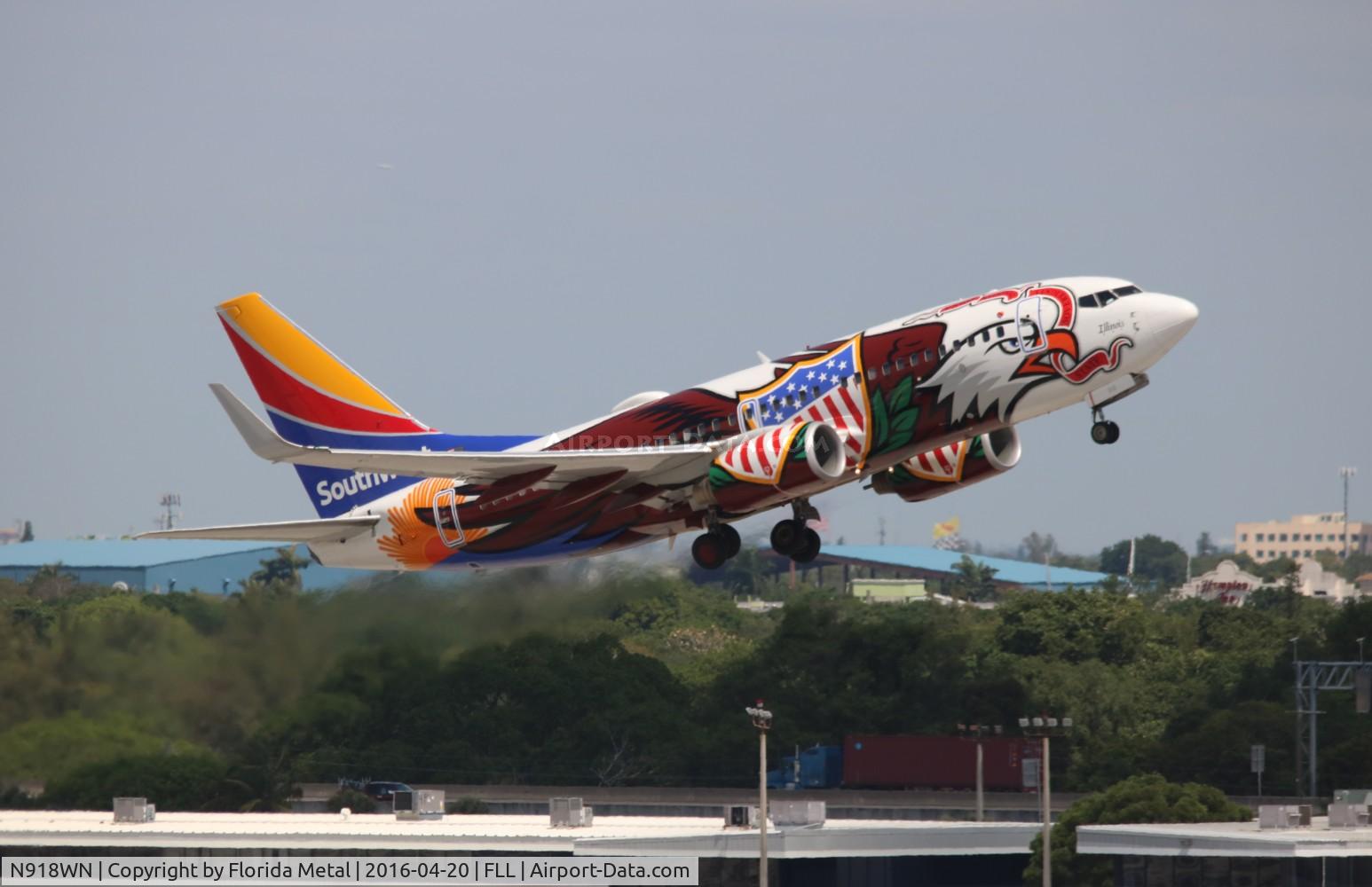 N918WN, 2008 Boeing 737-7H4 C/N 29843, Illinois One