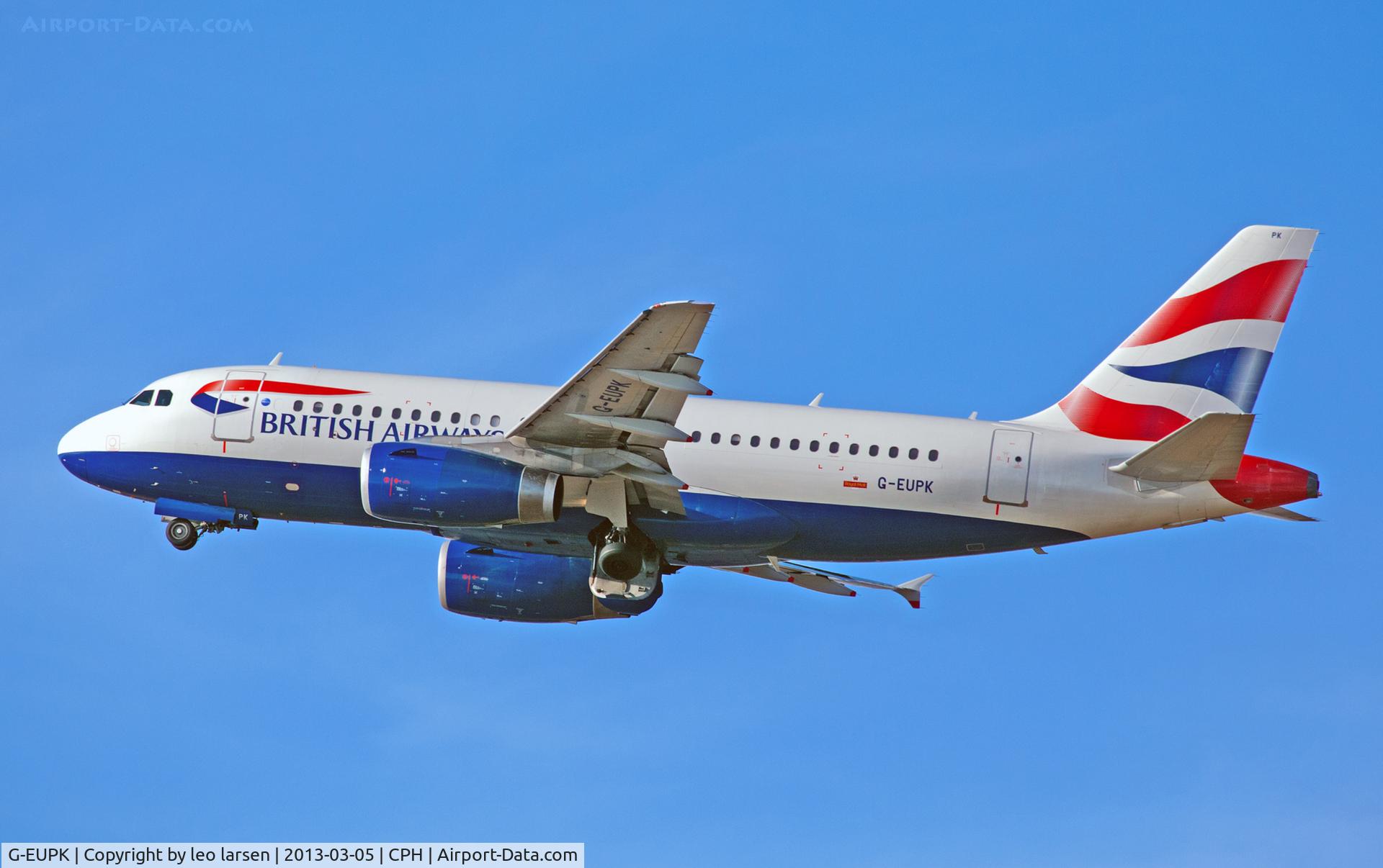 G-EUPK, 2000 Airbus A319-131 C/N 1236, Copenhagen 5.3.13