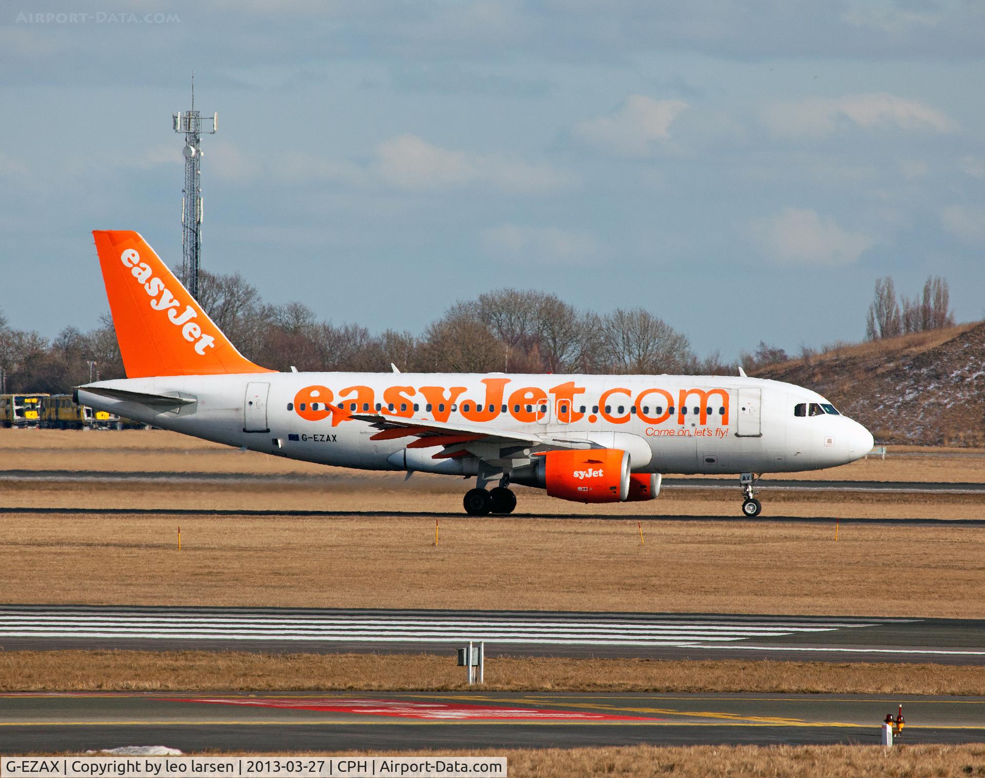G-EZAX, 2006 Airbus A319-111 C/N 2818, Copenhagen 27.3.13