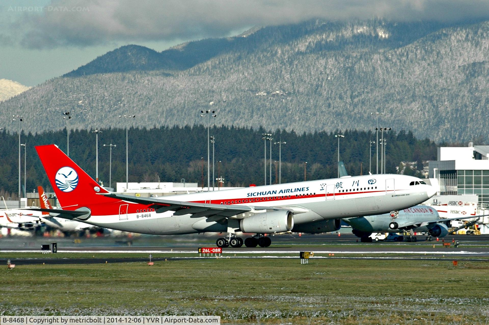 B-8468, 2016 Airbus A330-243 C/N 1746, Departure from Vancouver