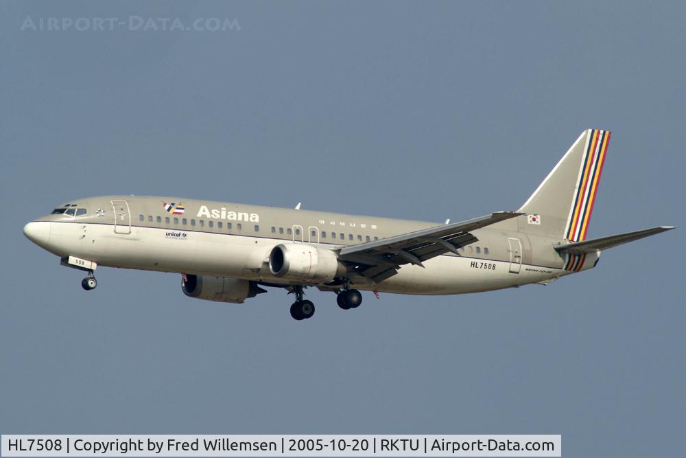HL7508, 1997 Boeing 737-48E C/N 25772/2791, Asiana