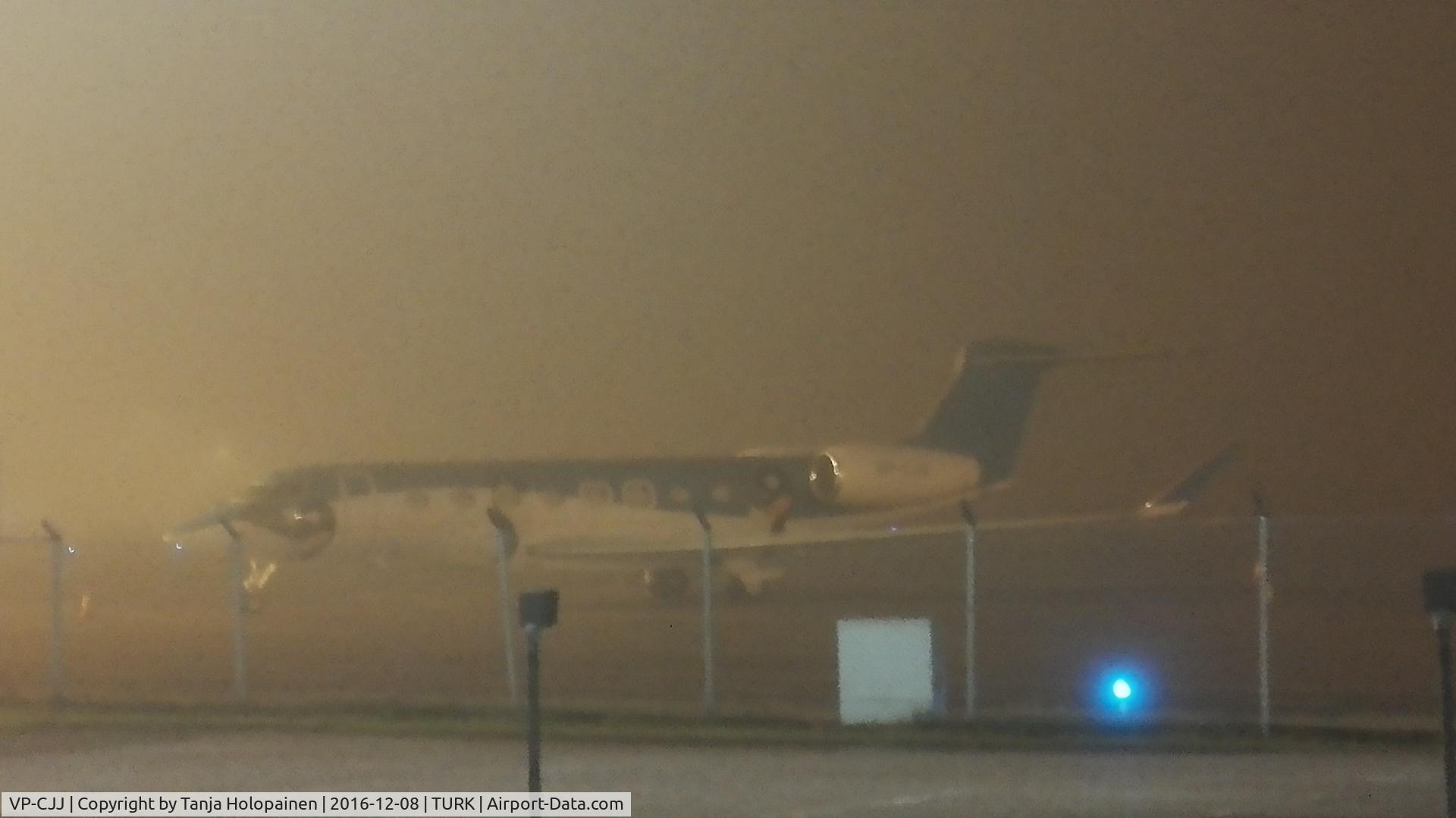 VP-CJJ, 2015 Gulfstream G-VI (G650ER) C/N 6123, At Turku