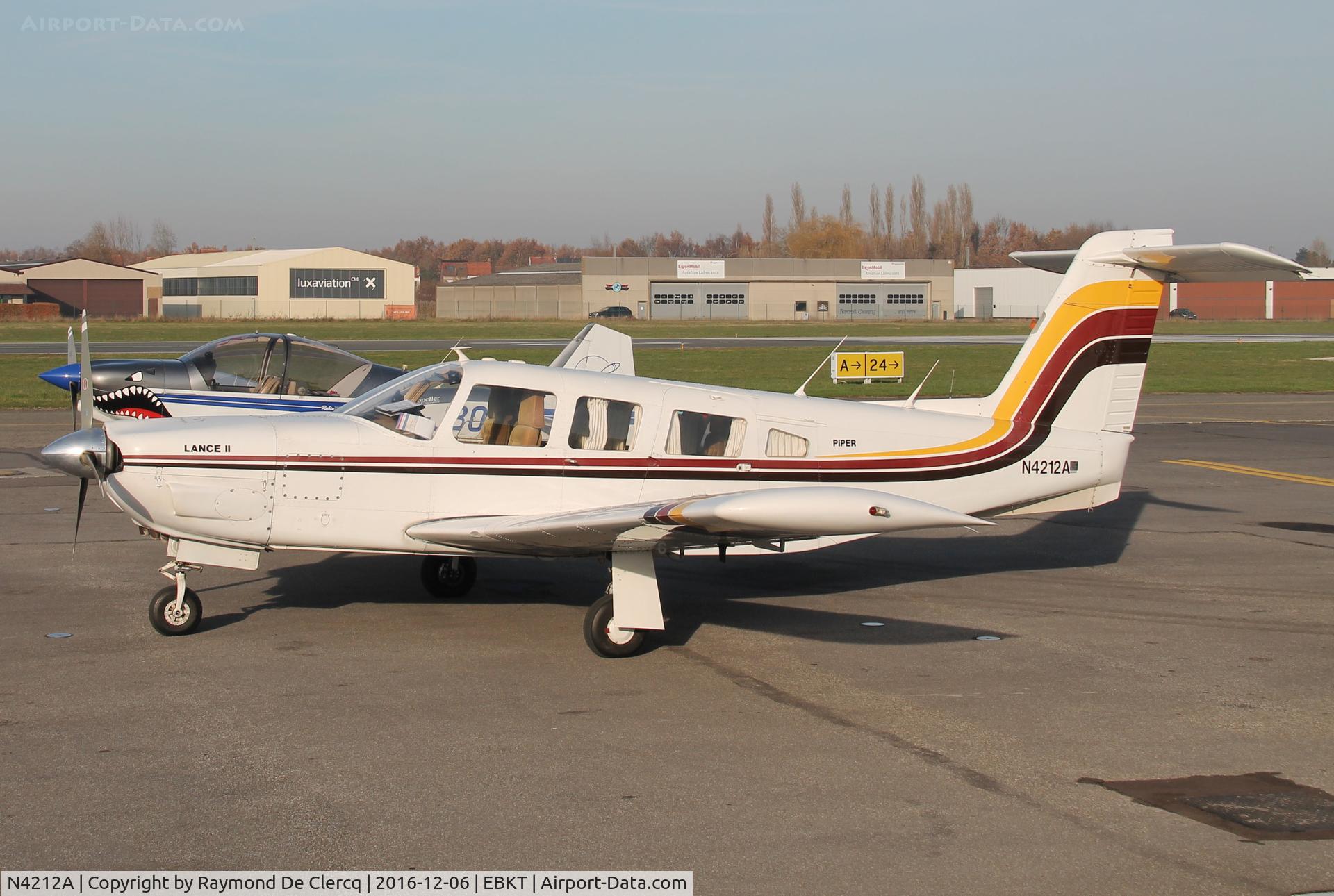 N4212A, 1978 Piper PA-32RT-300 Lance II C/N 32R-7885198, At Wevelgem airport.