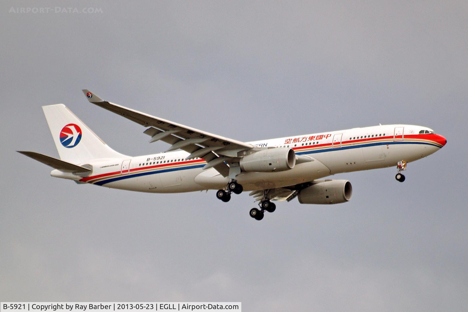 B-5921, 2013 Airbus A330-243 C/N 1402, Airbus A330-243 [1402] (China Eastern Airlines) Home~G 23/05/2013. On approach 27L.