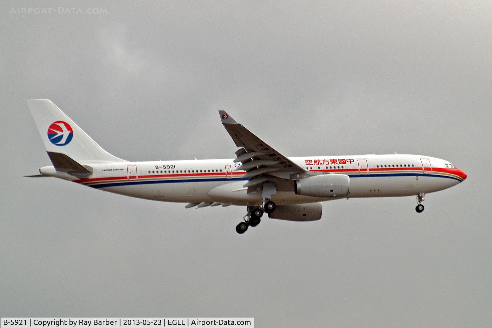 B-5921, 2013 Airbus A330-243 C/N 1402, Airbus A330-243 [1402] (China Eastern Airlines) Home~G 23/05/2013. On approach 27L.