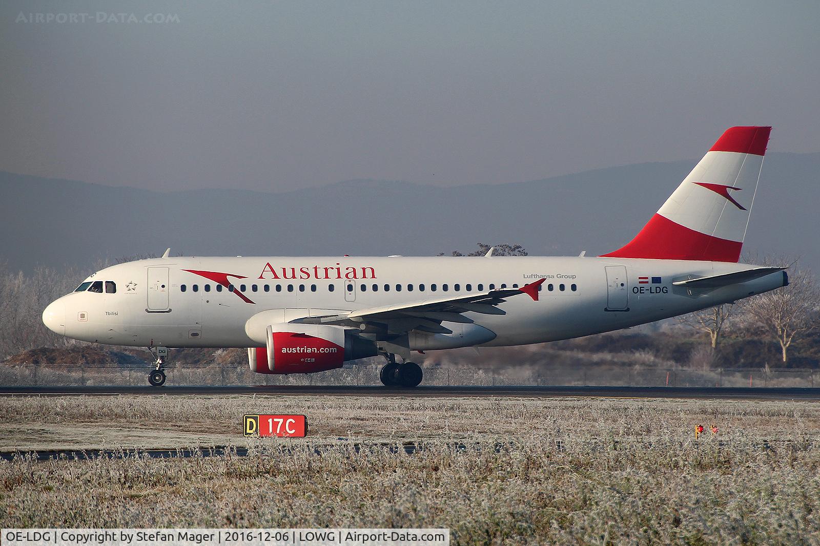 OE-LDG, 2006 Airbus A319-112 C/N 2652, Austrian A319-100 @GRZ departing to Frankfurt