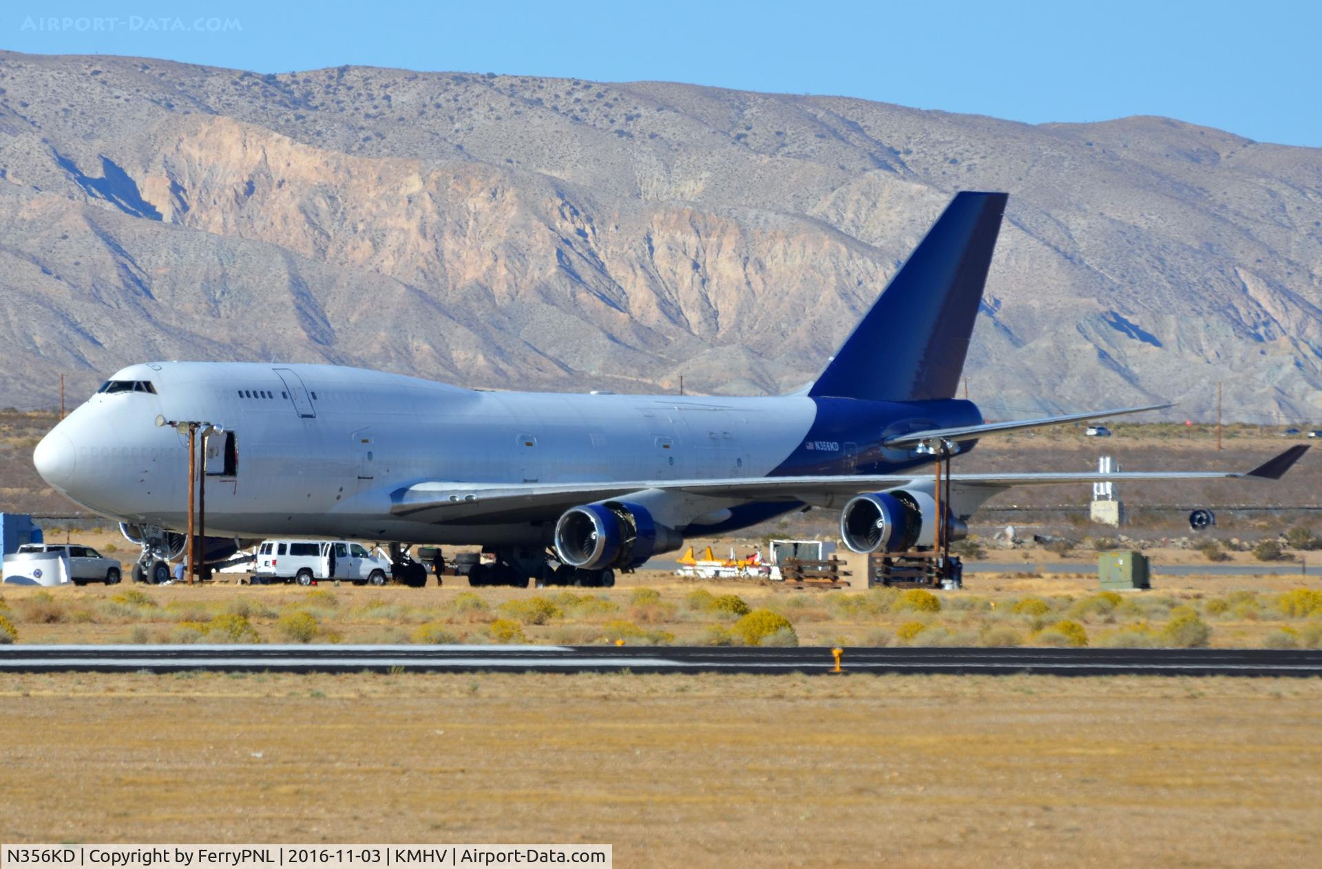 N356KD, 1994 Boeing 747-446 C/N 26356, Western Global B744F being worked on in MHV.