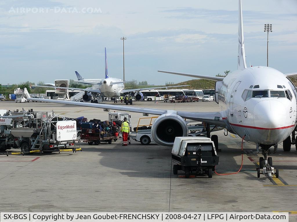 SX-BGS, 1992 Boeing 737-4Q8 C/N 26279, Aegean Airlines at CDG T3, now US Marshals Service