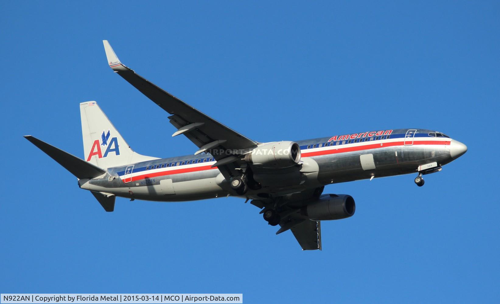 N922AN, 1999 Boeing 737-823 C/N 29523, American