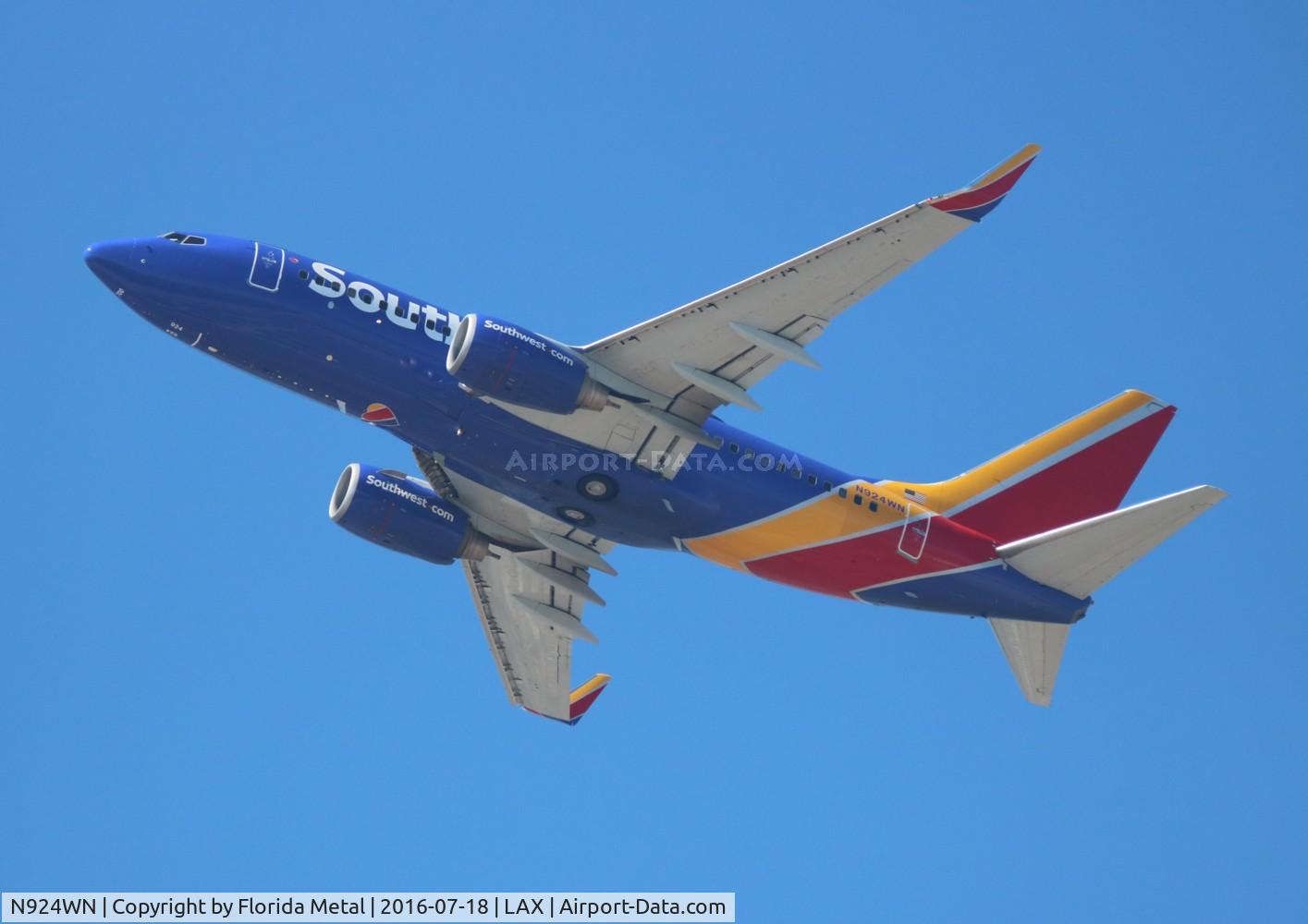 N924WN, 2008 Boeing 737-7H4 C/N 36628, Southwest