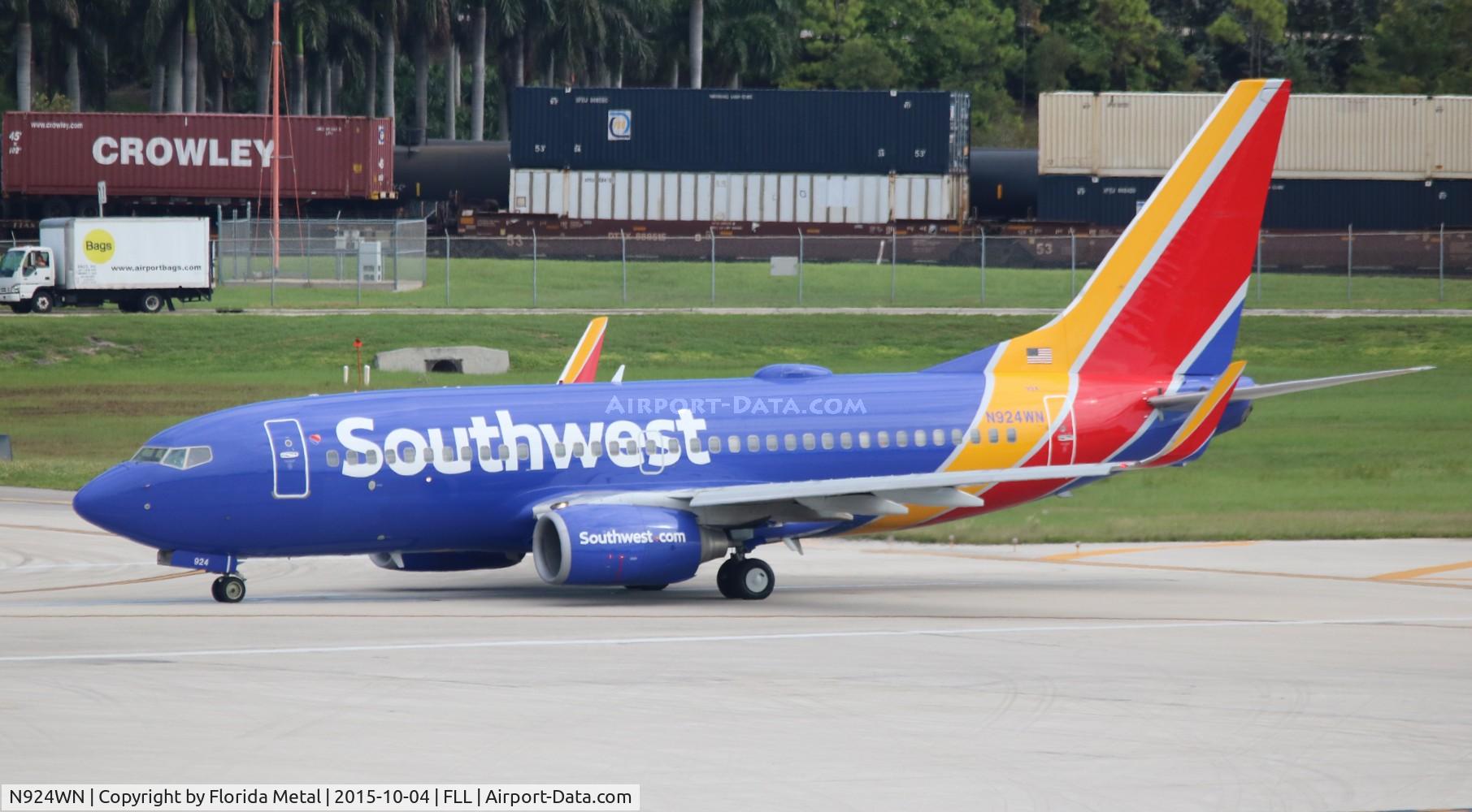 N924WN, 2008 Boeing 737-7H4 C/N 36628, Southwest