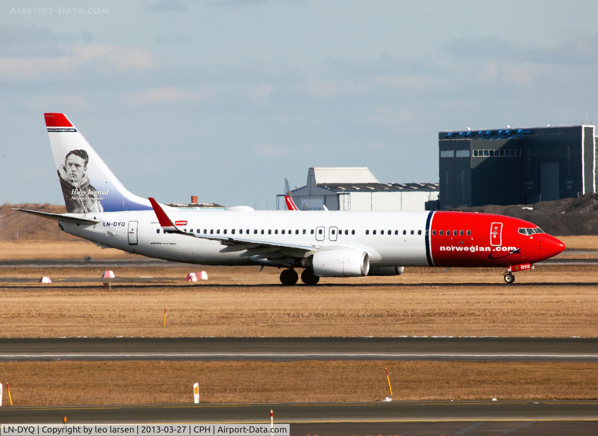LN-DYQ, 2011 Boeing 737-8JP C/N 40869, Copenhagen 27.3.13