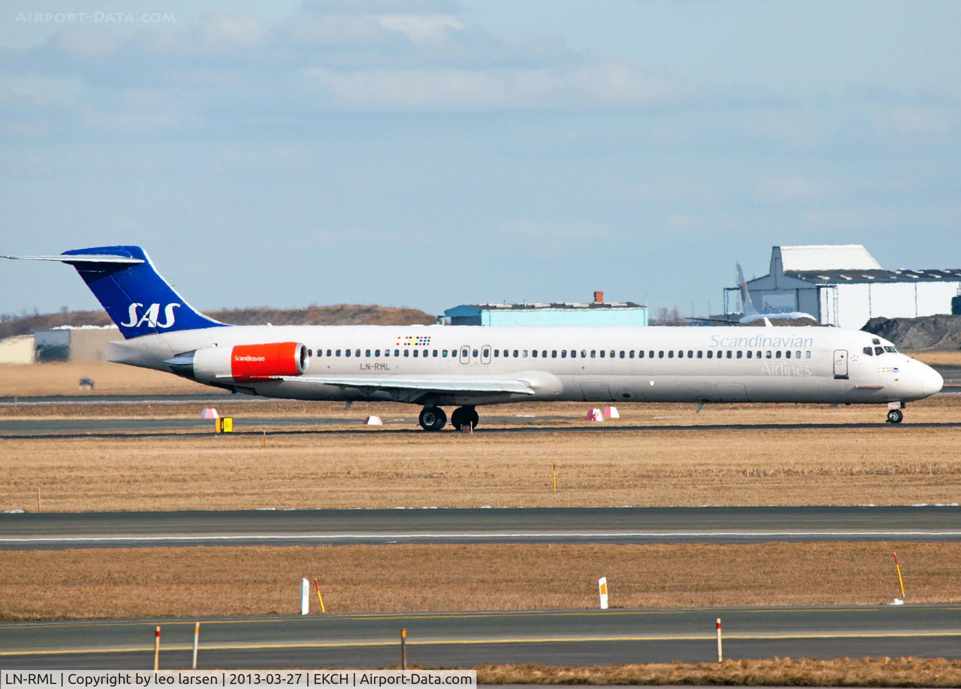 LN-RML, 1991 McDonnell Douglas MD-82 (DC-9-82) C/N 53002, Copenhagen 27.3.13