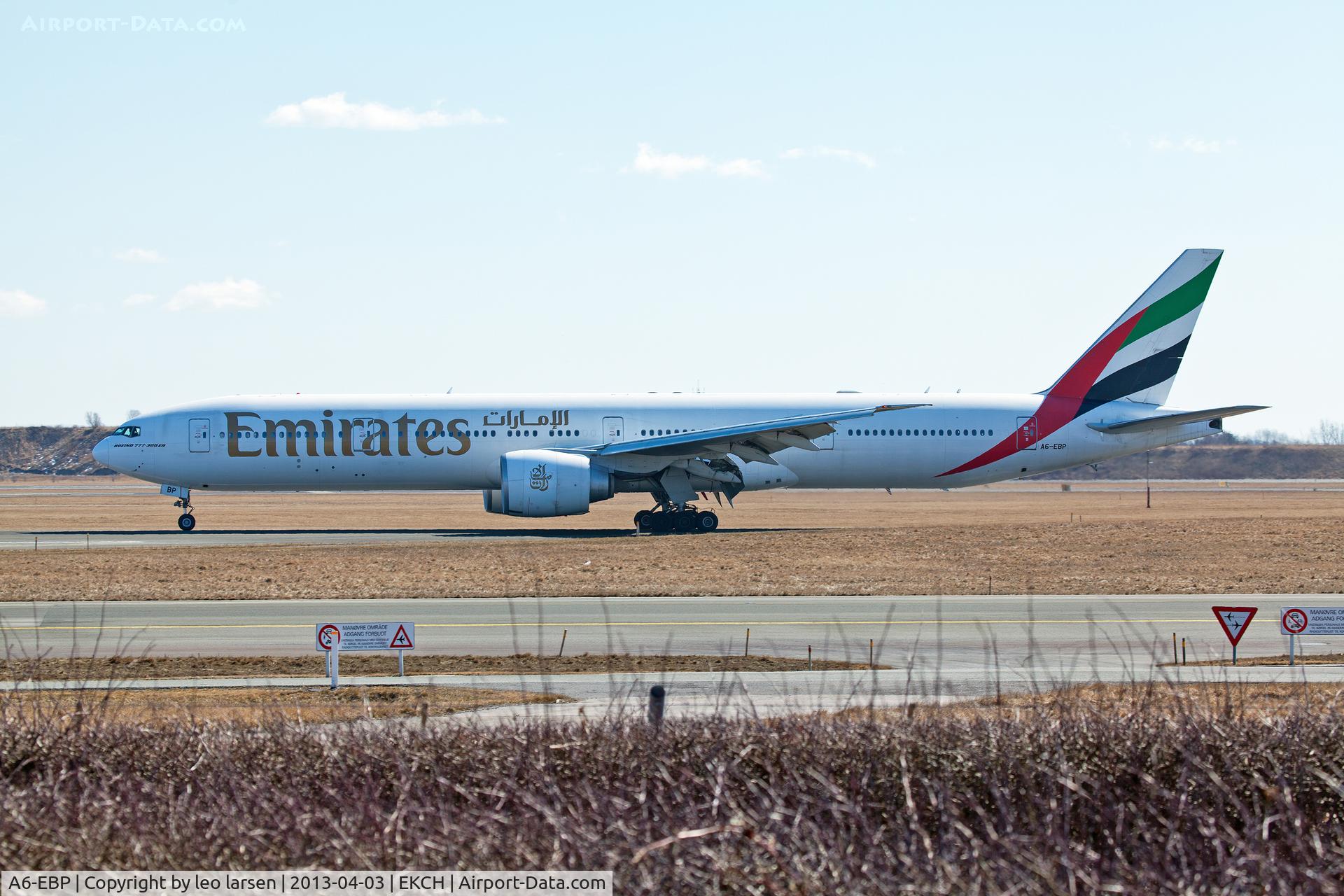 A6-EBP, 2006 Boeing 777-31H/ER C/N 32710, Copenhagen 3.4.13