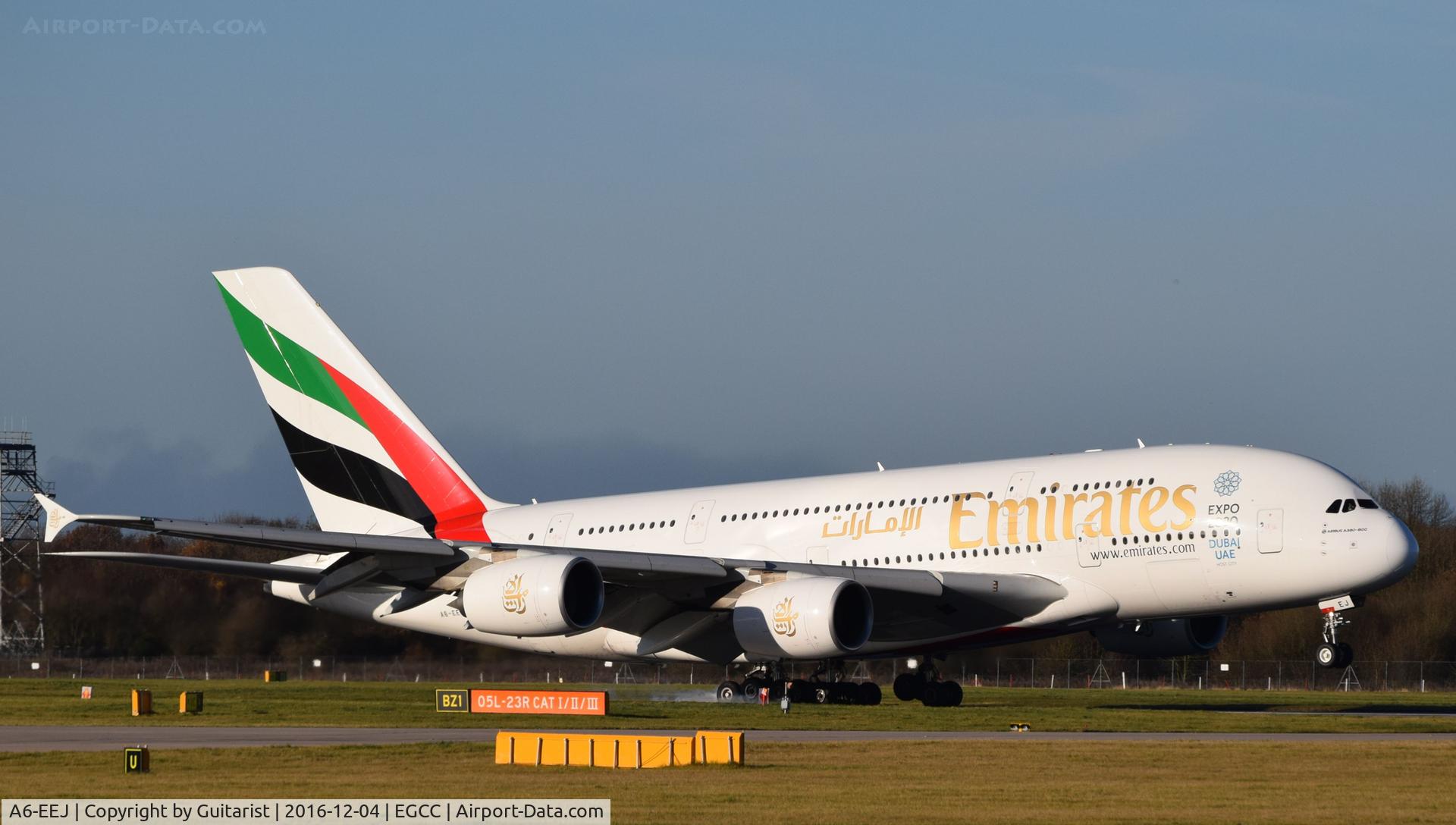 A6-EEJ, 2013 Airbus A380-861 C/N 127, At Manchester