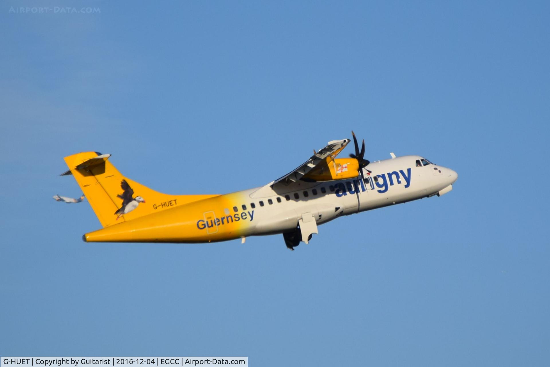 G-HUET, 1999 ATR 42-500 C/N 584, At Manchester