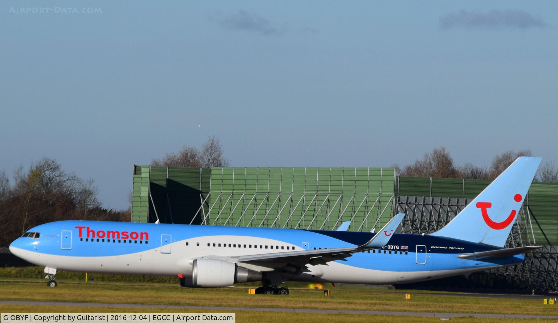 G-OBYF, 1998 Boeing 767-304 C/N 28208, At Manchester
