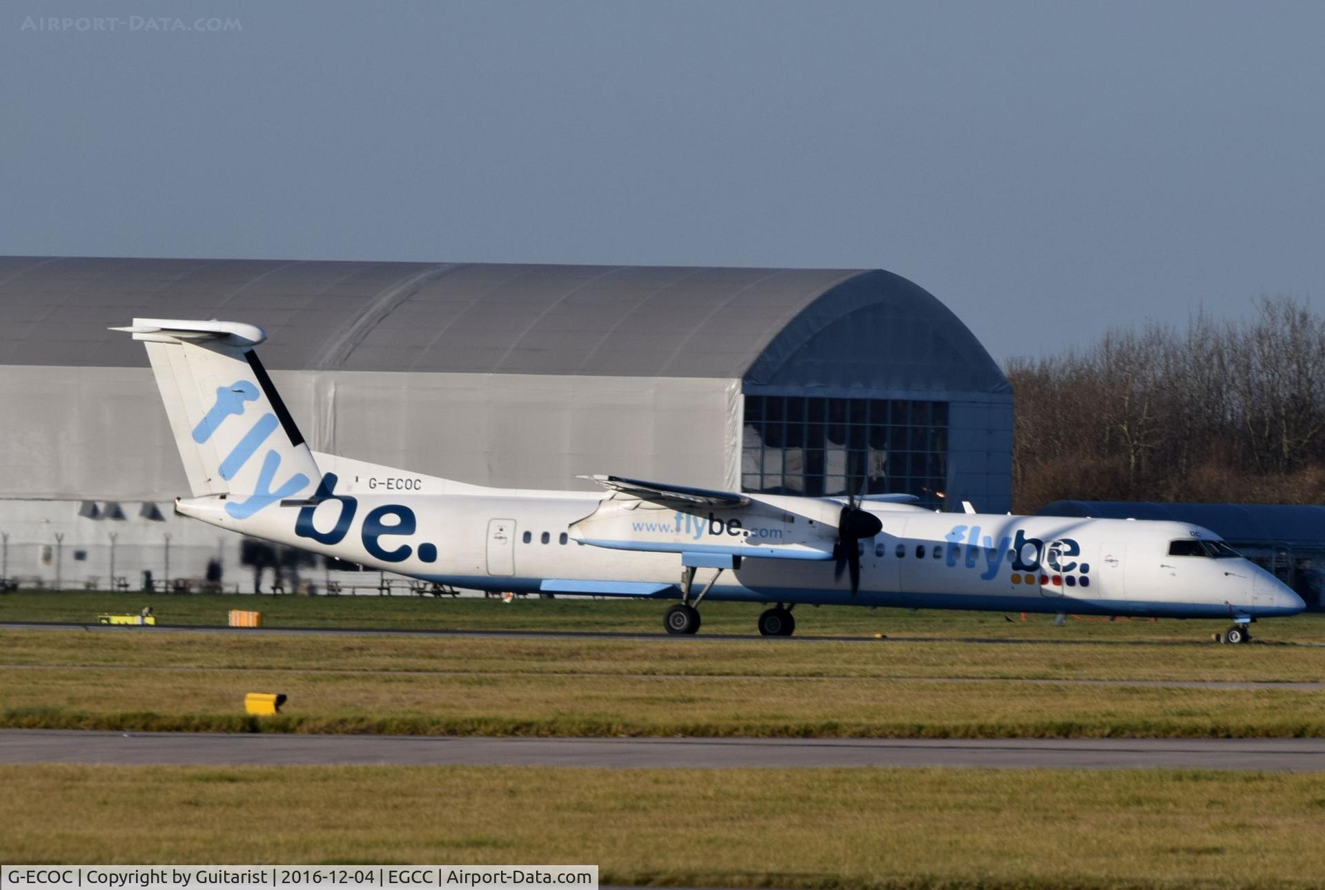 G-ECOC, 2007 De Havilland Canada DHC-8-402Q Dash 8 C/N 4197, At Manchester