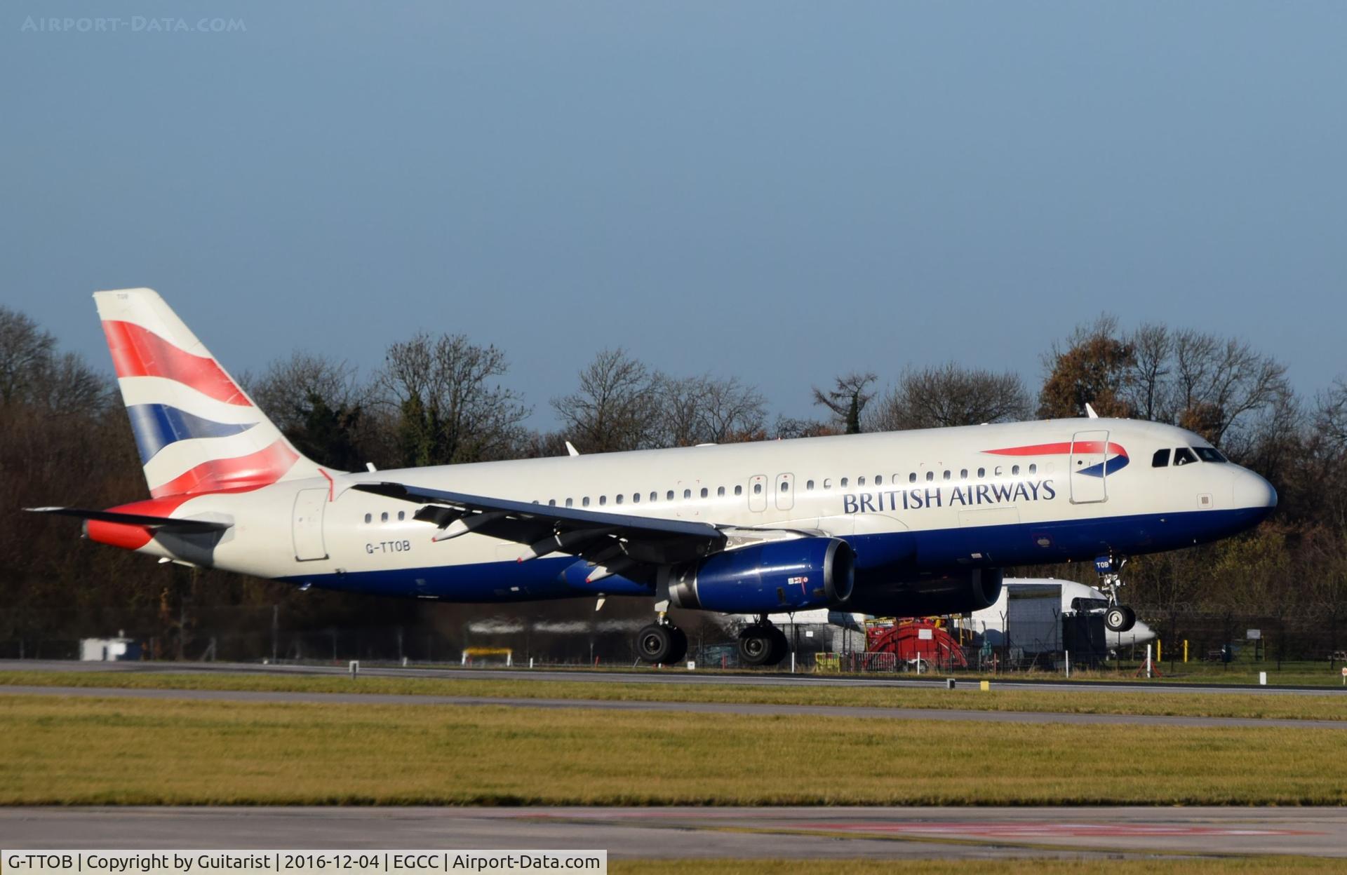 G-TTOB, 2001 Airbus A320-232 C/N 1687, At Manchester