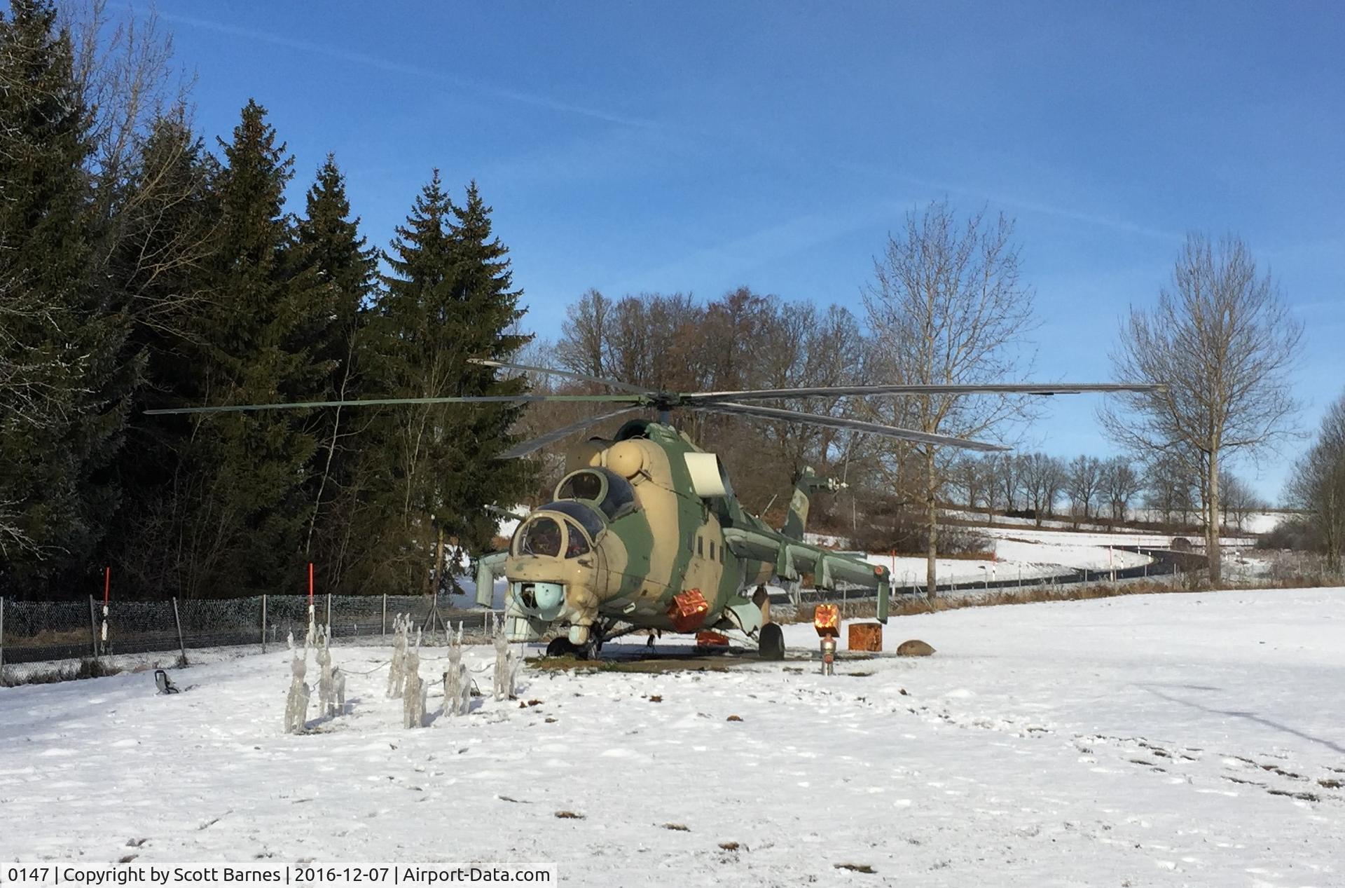 0147, Mil Mi-24D Hind D C/N M340147, On static display at Freyung, Germany.