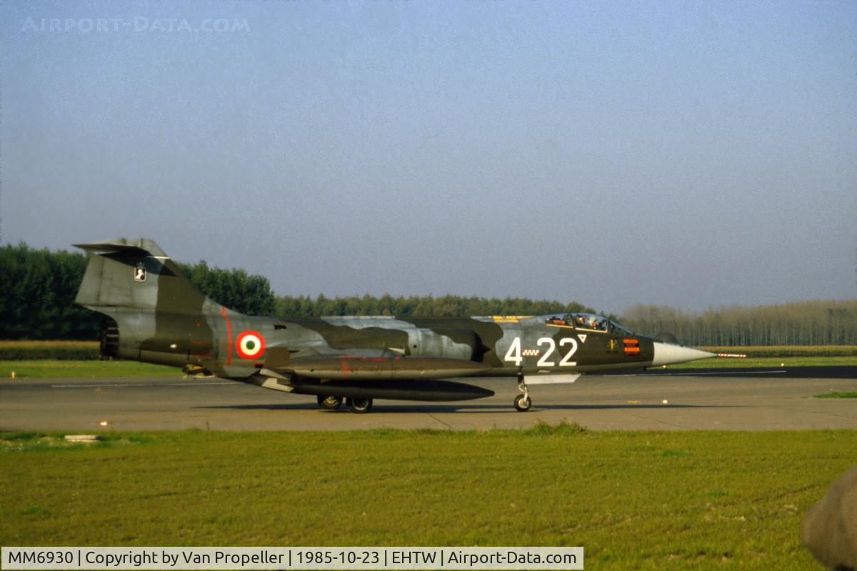 MM6930, Aeritalia F-104S-ASA-M Starfighter C/N 1230, F-104S Starfighter of the Italian Air Force, 9 Gruppo Caccia-Intecettori, at Twente air base, the Netherlands, 1985
